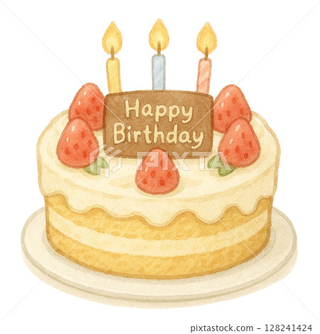生日蛋糕例證 生日蛋糕例證 128241424