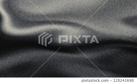 Grainy Black and White Wave Texture for 90s, Modern Abstract Design 128241698