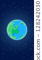 Earth Cyan Blue Simple Pattern/Background Smartphone Version 128242030