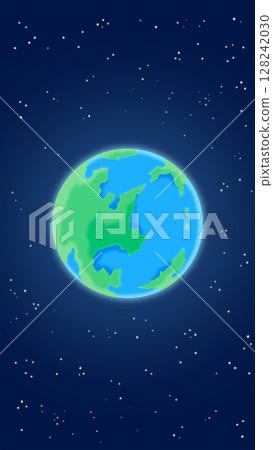 地球青色藍色簡單圖案/背景智慧型手機版本 地球青色藍色簡單圖案/背景智慧型手機版本 128242030