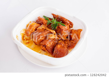 調味豬肉塊 128242042