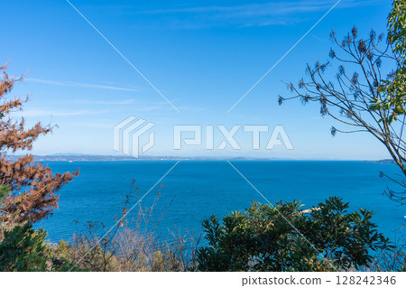 香川縣小豆郡豐島的寧靜景色 128242346