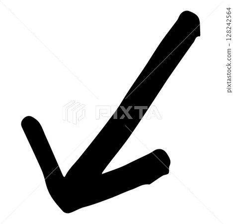 Hand drawn arrow illustrations. Black vector for direction pointers. Hand drawn arrow illustrations. Black vector for direction pointers. 128242564