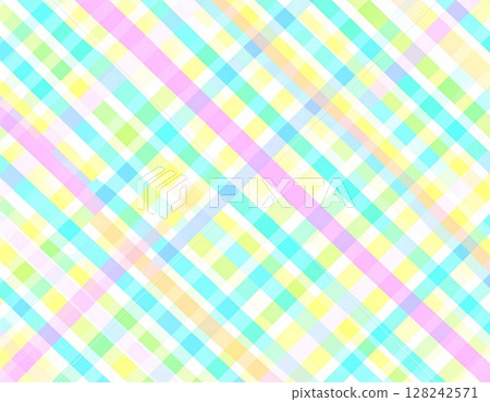 柔和色彩的方格圖案 128242571