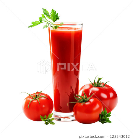 A tall glass of tomato juice 128243012