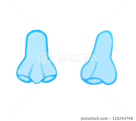 Nose_watercolor (blue) Nose_watercolor (blue) 128243749