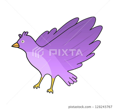 鳥（紫色） 128243767