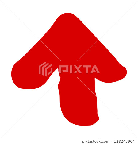 Hand drawn arrow illustration. Red vector for direction pointers. Hand drawn arrow illustration. Red vector for direction pointers. 128243904