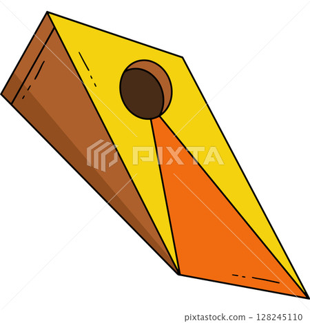 Cornhole Board Cartoon Colored Clipart Cornhole Board Cartoon Colored Clipart 128245110