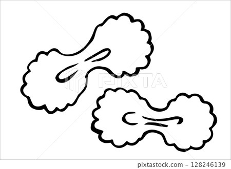 farfalle pasta. vector illustration in doodle style farfalle pasta. vector illustration in doodle style 128246139
