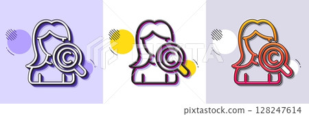Collagen skin line icon. Halftone dotted pattern. Gradient icon with grain shadow. Cream care sign. Cosmetic lotion symbol. Line collagen skin icon. Various designs. Vector Collagen skin line icon. Halftone dotted pattern. Gradient icon with grain shadow. Cream care sign. Cosmetic lotion symbol. Line collagen skin icon. Various designs. Vector 128247614