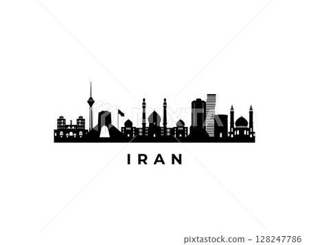 Vector Iran skyline.  128247786