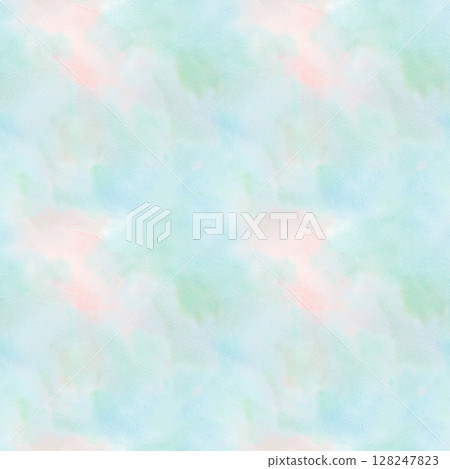Abstract seamless pattern blue pink watercolor blurry spot. Hand drawn textured illustration. Background by brush stain. For wrapping paper, wallpaper, packaging, web background, textile, typography Abstract seamless pattern blue pink watercolor blurry spot. Hand drawn textured illustration. Background by brush stain. For wrapping paper, wallpaper, packaging, web background, textile, typography 128247823