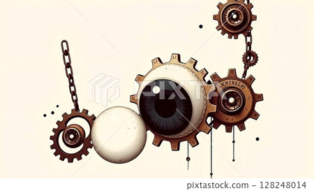 Gear with an eye 128248014