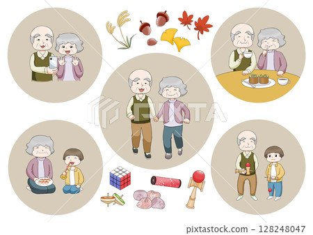 Respect for the Aged Day image illustration 128248047