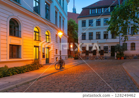 Nikolai Quarter at dawn in Berlin Germany 128249462