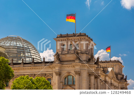 Reichstag building in Berlin Germany 128249468