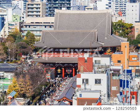 Senso-ji Temple Hokuramon and Nakamise 128250503