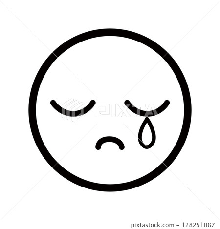 哭泣的臉圖標 128251087