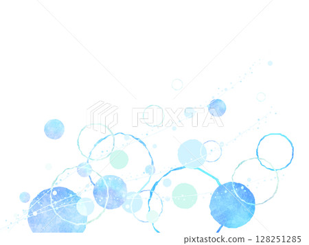 Cool color abstract circle background illustration Cool color abstract circle background illustration 128251285
