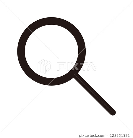 simple magnifying glass icon 128251521