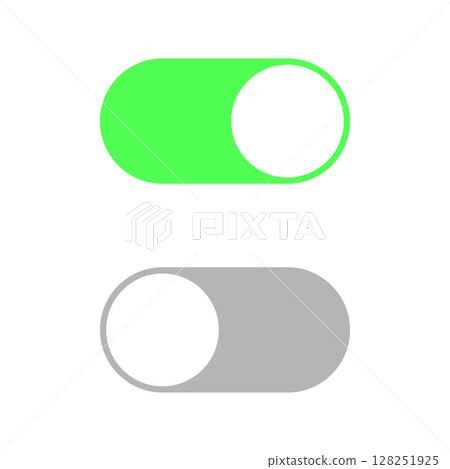 Simple toggle button vector illustration_51 Simple toggle button vector illustration_51 128251925