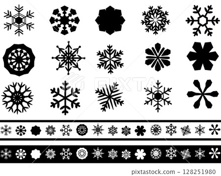 Snow Crystal Material Set 128251980