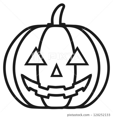 萬聖節南瓜插圖-1-1單色 萬聖節南瓜插圖-1-1單色 128252133