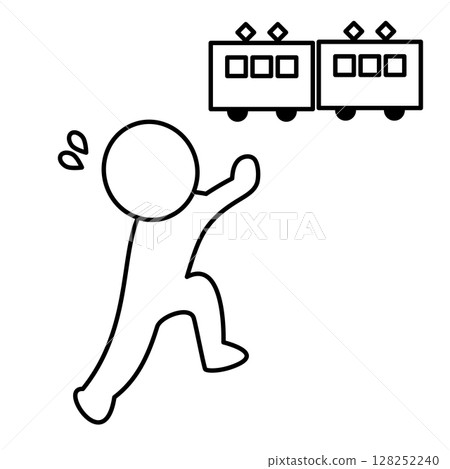 無法趕上火車的人的插圖 128252240