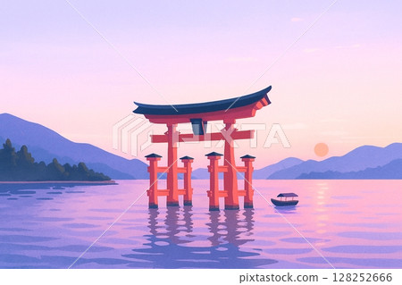 Itsukushima shrine Itsukushima shrine 128252666
