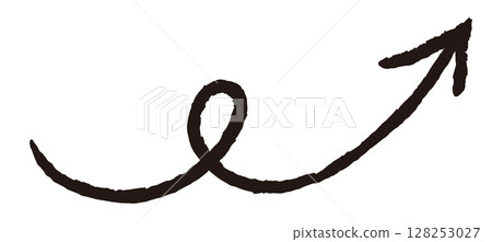 Hand drawn arrows. Grunge, doodle, pencil style arrows. Vector icons. 128253027