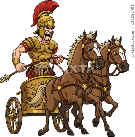 Roman Chariot Rider 128253401