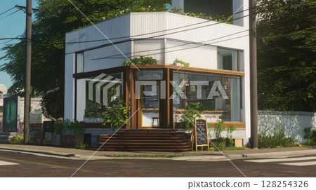 時尚的店鋪設計 128254326