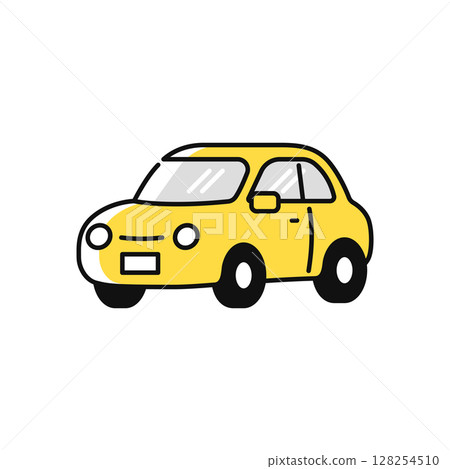 Simple vector icon illustration of a car seen from the front at an angle Simple vector icon illustration of a car seen from the front at an angle 128254510