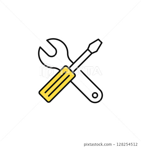 維護簡單向量圖示插圖素材 128254512