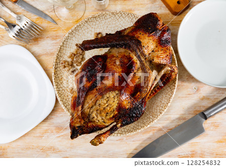 Appetizing baked duck Appetizing baked duck 128254832