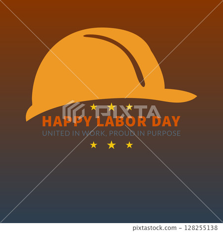 Labor Day Design with Large Hard Hat and Unity Message Labor Day Design with Large Hard Hat and Unity Message 128255138