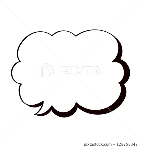 Hand-drawn speech bubbles Hand-drawn speech bubbles 128255342