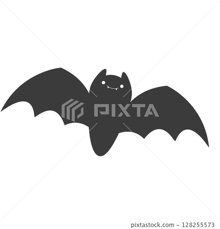 Illustration of a bat flying in the sky 128255573