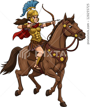 horse head with red knight horse head with red knight 128255725