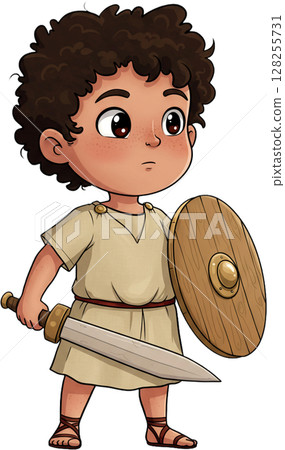 Roman Boy with Sword 128255731