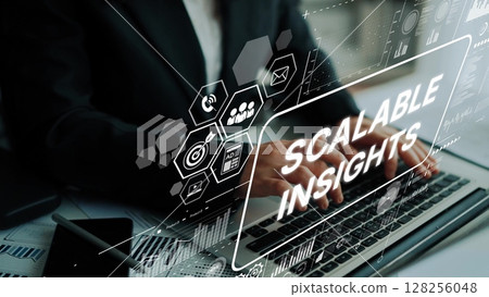 Business professional analyzing data insights with digital interface and analytics tools for scalable strategies. Asymptotic smart data analytic Business professional analyzing data insights with digital interface and analytics tools for scalable strategies. Asymptotic smart data analytic 128256048