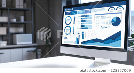 Business data dashboard provide business intelligence analytic brisk 128257009