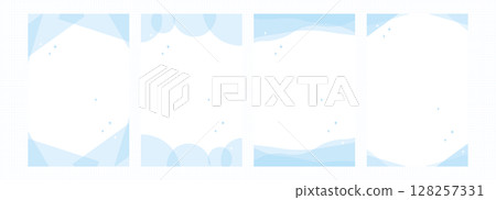 A refreshing blue clean background set 128257331