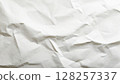 White vintage craft paper wrinkled texture background 128257337