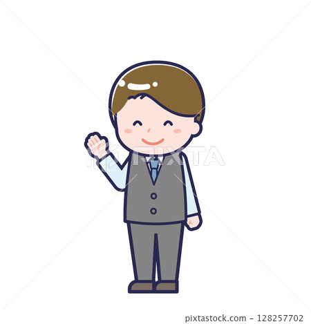 Salesperson/Diagonal/Male 17 128257702
