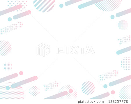 具有上升線、箭頭和幾何圖案的圓形框架 具有上升線、箭頭和幾何圖案的圓形框架 128257778