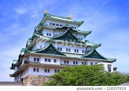 [Aichi Prefecture] Nagoya Castle Great Tower under sunny weather 128257819