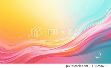 a close up of a colorful background with a wave of liquid 128258789