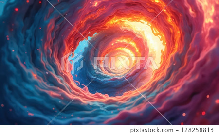 a close up of a spiral shaped object with a bright light a close up of a spiral shaped object with a bright light 128258813
